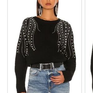 Black studded sweater